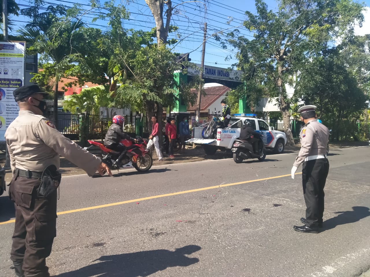 Kecelakaan di Sukowati, Pemotor Meninggal Seketika
