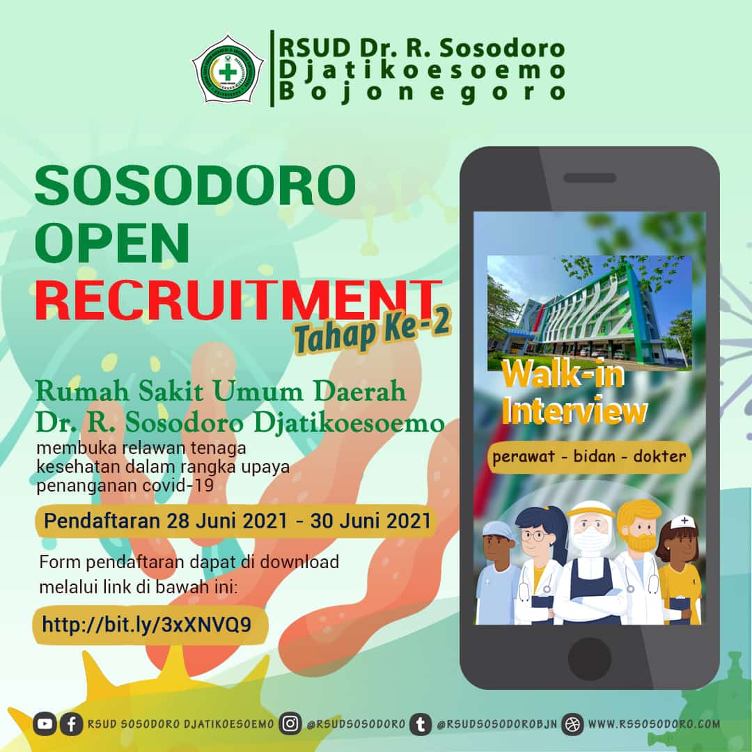 RSUD Bojonegoro Kembali Buka Rekrutmen Nakes untuk Covid