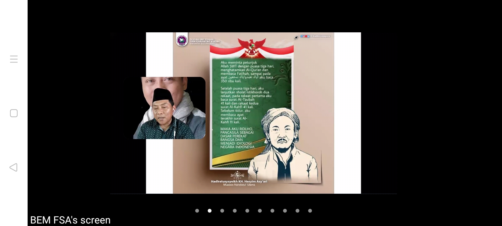 Webinar Pancasila Lintas Agama Sebagai Benteng Pertahanan di Era Milenial