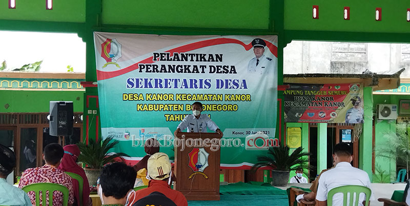 Sekretaris Desa Kanor Resmi Dilantik
