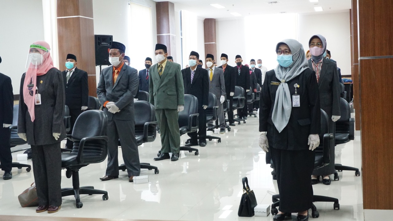 Pandemi, Pelantikan 132 Pejabat Dibagi 3 Lokasi