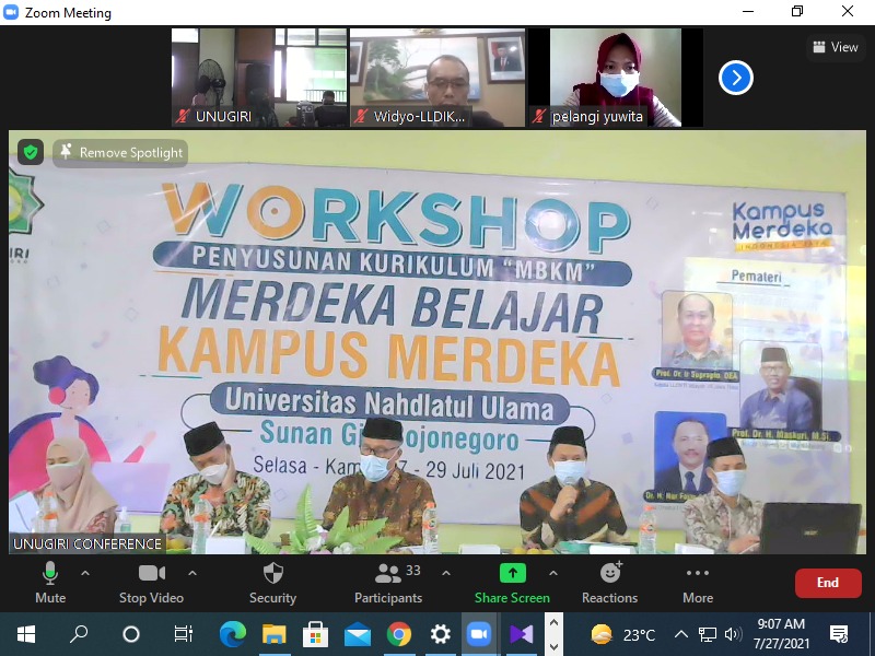 Sambut Kampus Merdeka, ini yang Dilakukan UNU Sunan Giri Bojonegoro