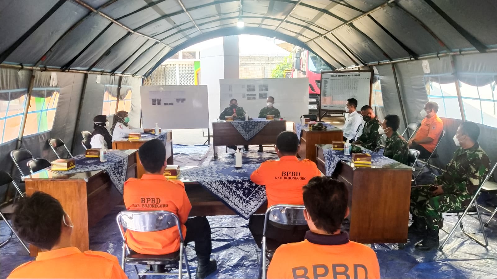 Pawas PPKM Kodam V/Brawijaya Pastikan Tempat Isolasi Terpadu di Bojonegoro Layak