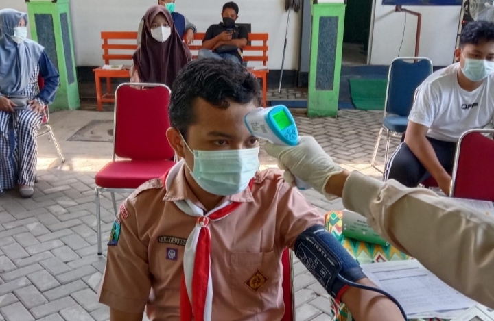 Peringati Hari Pramuka Kwarcab Bojonegoro Gelar Vaksinasi