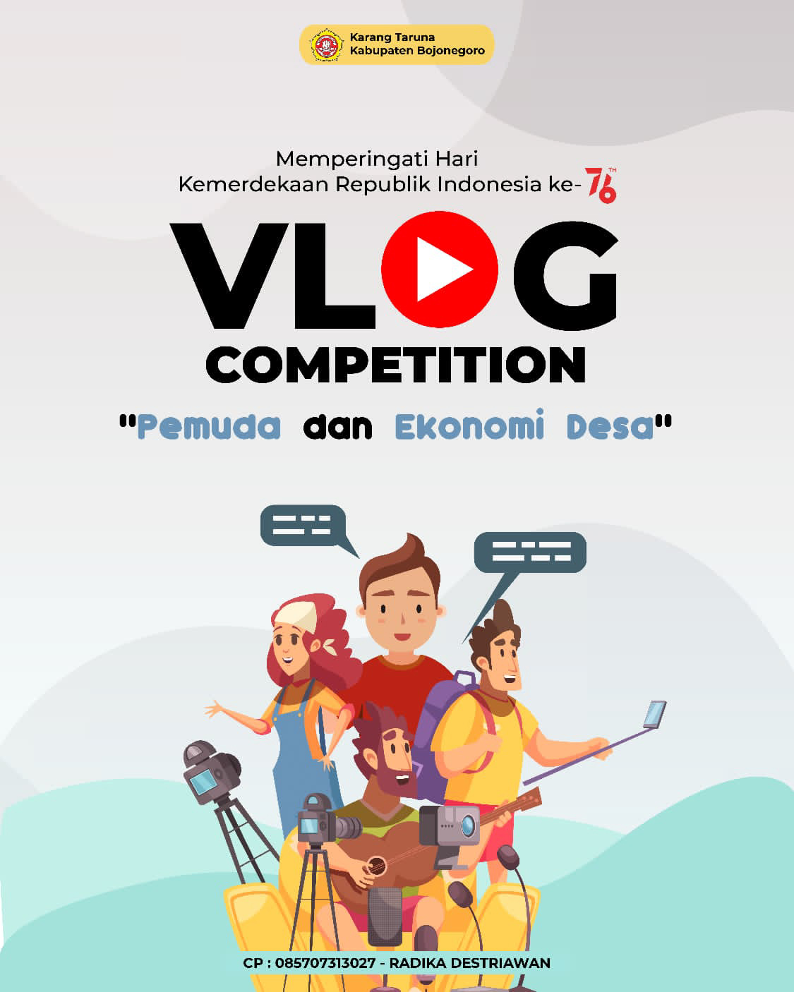 Peringati HUT RI, Kartar Bojonegoro Gelar Kompetisi Vlog
