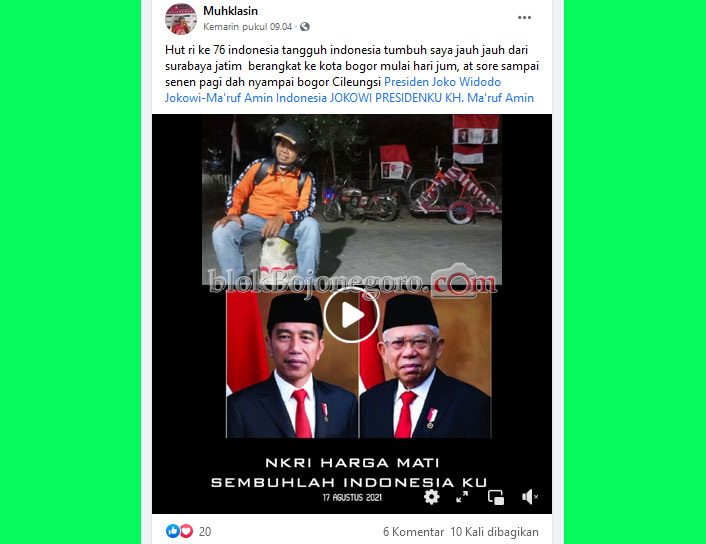 Tiba di Istana Bogor, Muhklasin Kecewa Belum Bisa Bertemu Presiden Jokowi