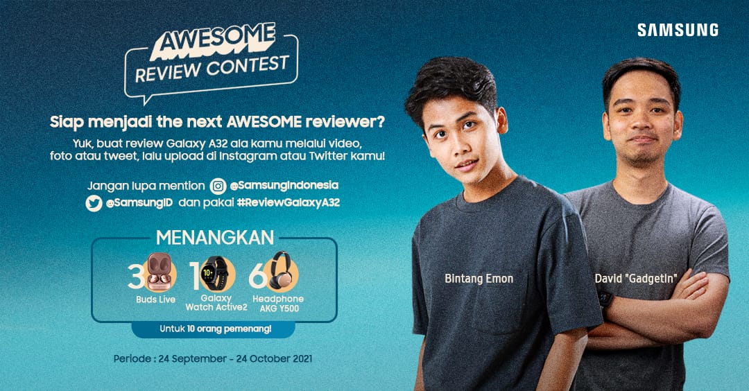 Unjuk Kreativitas, Ikutan Awesome Review Contest Bareng Galaxy A32 Yuk!!