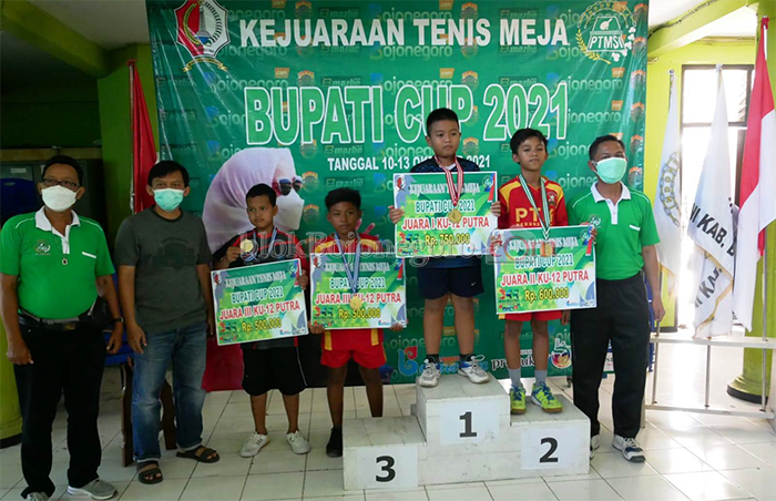 Inilah Hasil Kejuaraan Tenis Meja Bupati Cup 2021