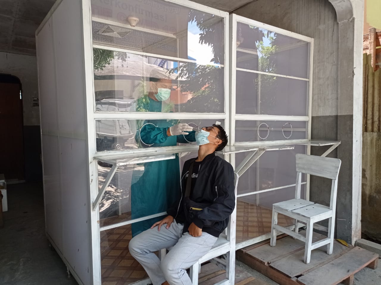 Peserta Tes SKD CPSN Lakukan Swab Tes Gratis di Labkesda