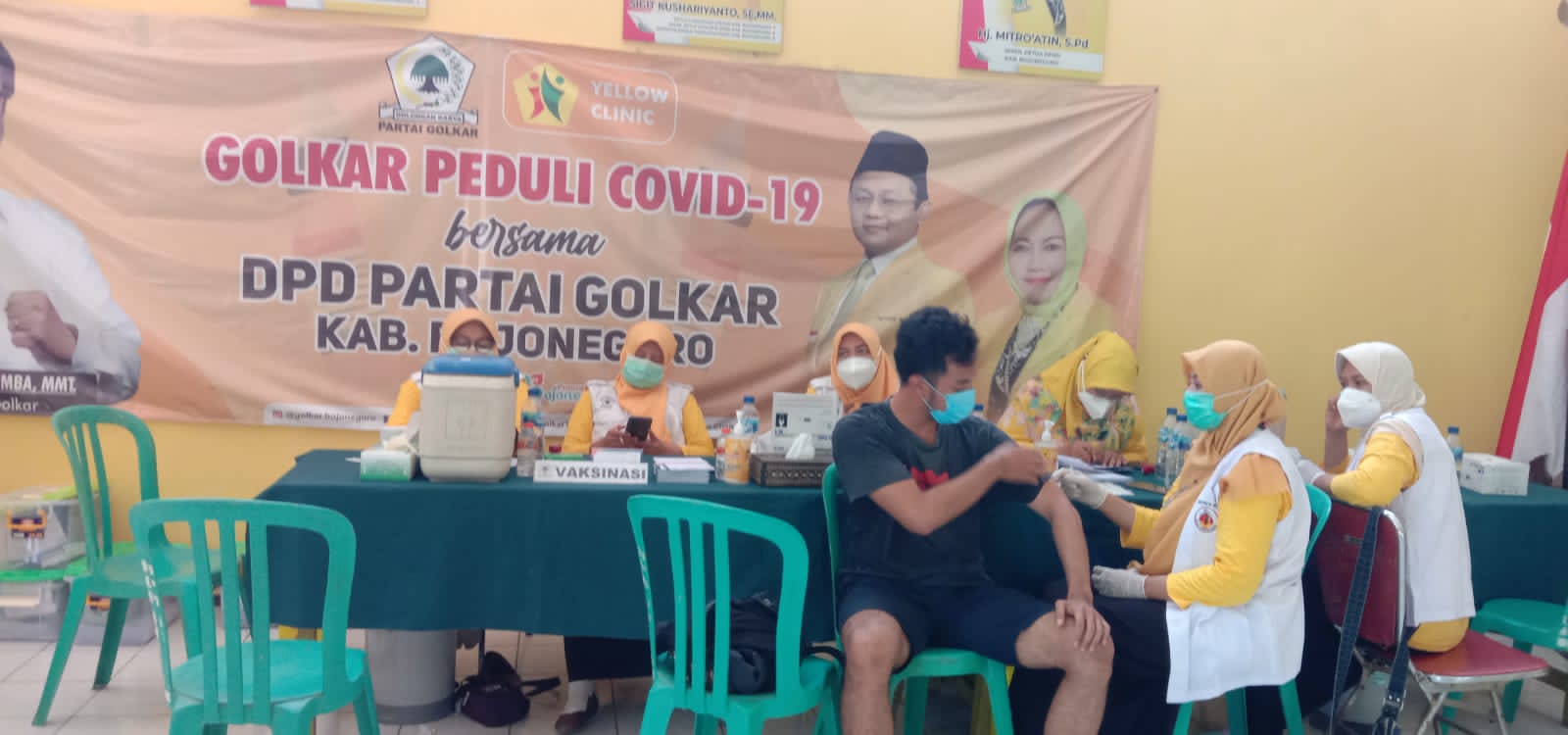 DPD Partai Golkar Bojonegoro Gelar Vaksinasi Massal Dosis Kedua