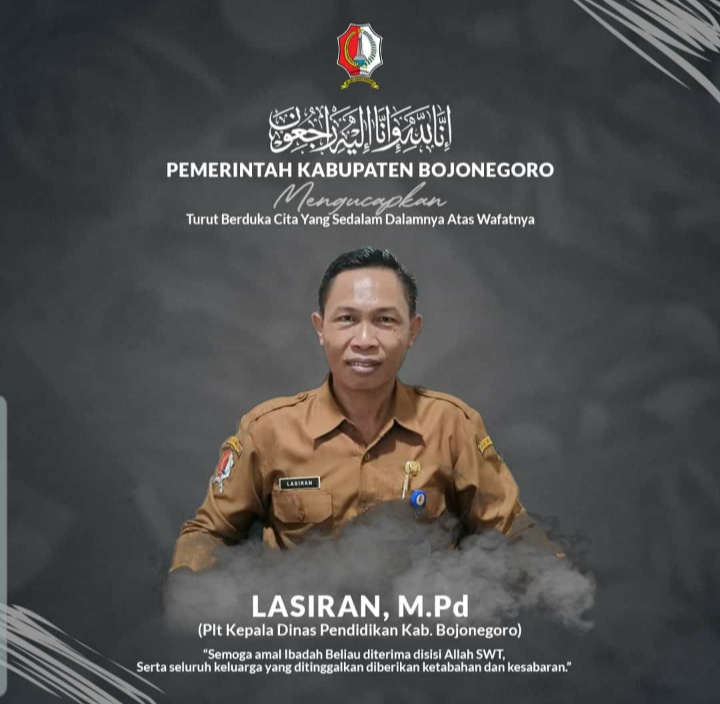 Lasiran, PLT Kepala Dinas Pendidikan Bojonegoro Wafat