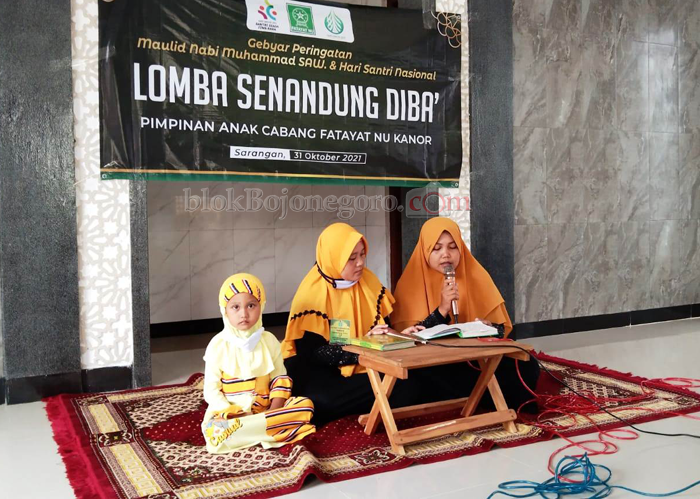 Lomba Senandung Diba' Fatayat NU Kanor
