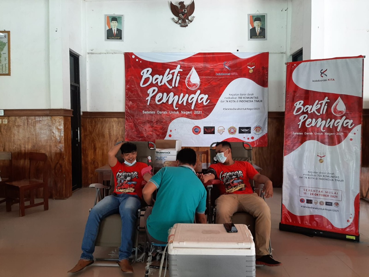 Anak Motor Bold Riders dan Karta di Lamongan dan Bojonegoro Kolaborasi Donor di 5 Titik