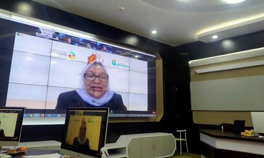 Masuk Nominasi 10 Besar KI Awards, Pemkab Bojonegoro Gelar Zoom Meeting Komisi Informasi