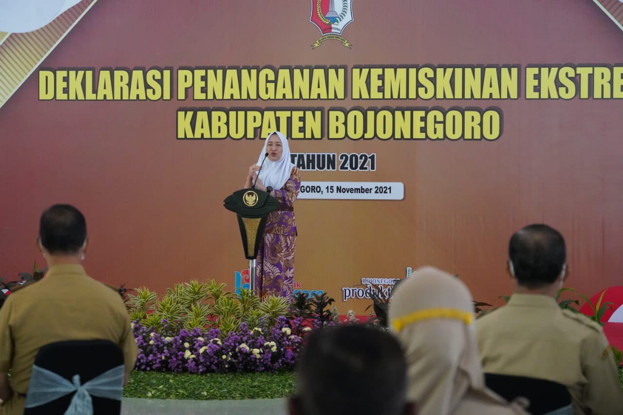 Bupati Bojonegoro Bersama 25 Desa Deklarasi Penanganan Kemiskinan Ekstrem