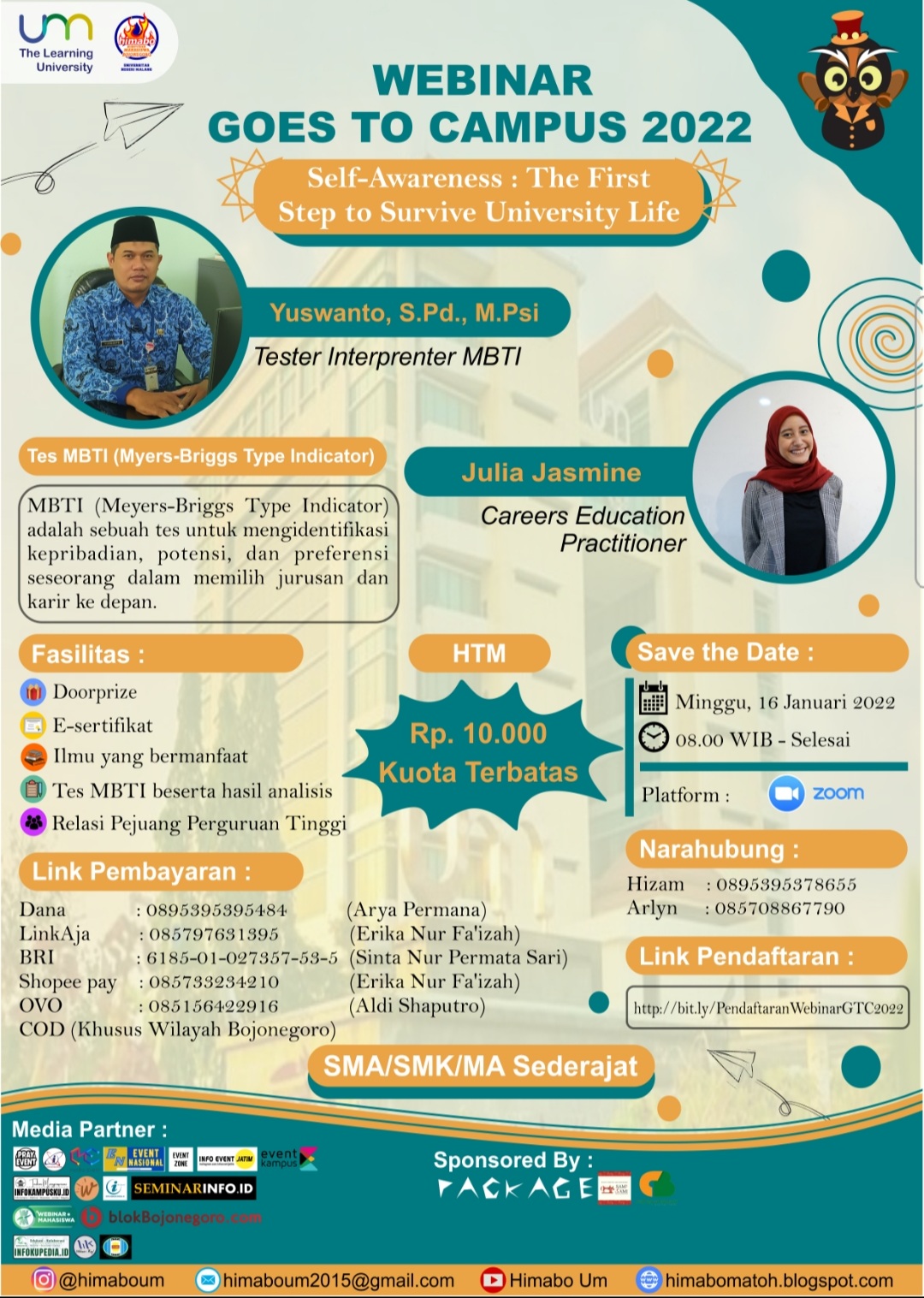 Pelajar Bojonegoro Yuk Ikuti Webinar Himabo Goes To Campus 2022