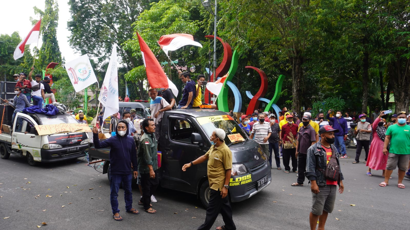 Ribuan Pedagang Pasar Kota Kembali Gelar Aksi