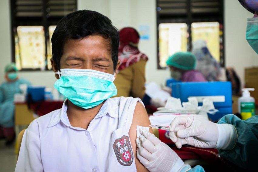 Terus Dikebut Vaksinasi Sasar 9.796 Anak di Bojonegoro