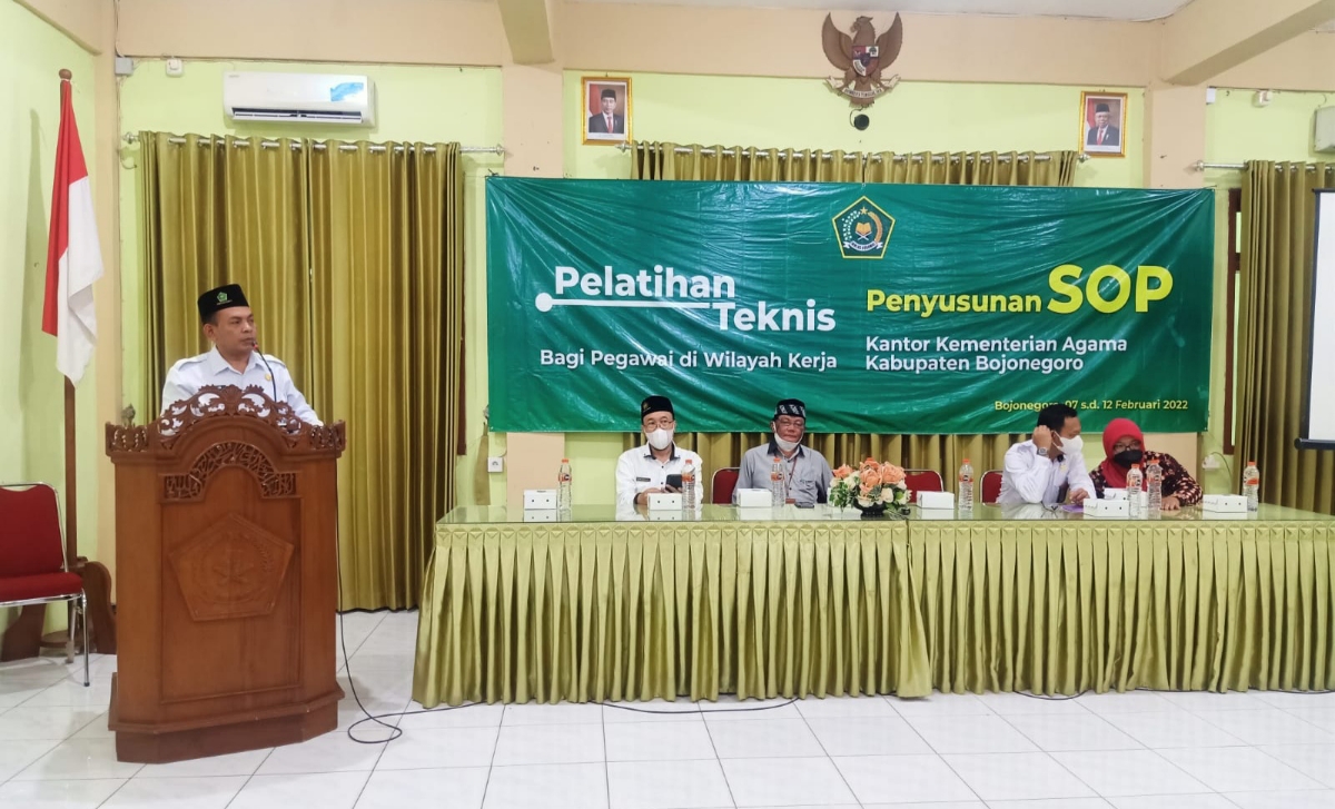 30 ASN Kemenag Bojonegoro Ikuti Bimtek Penyusunan SOP