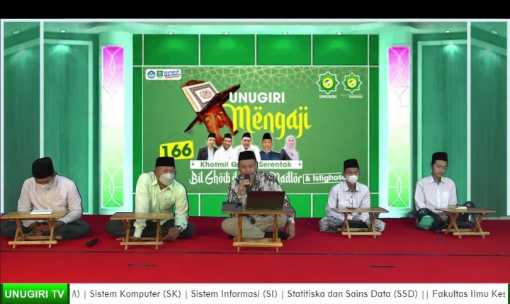 Tingkatkan Spiritualitas, Civitas Akademika Unugiri Gelar Rutinan Mengaji
