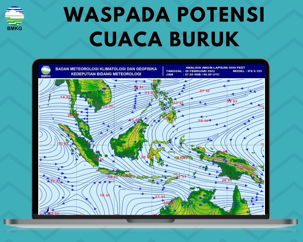 Waspada Potensi Cuaca Buruk