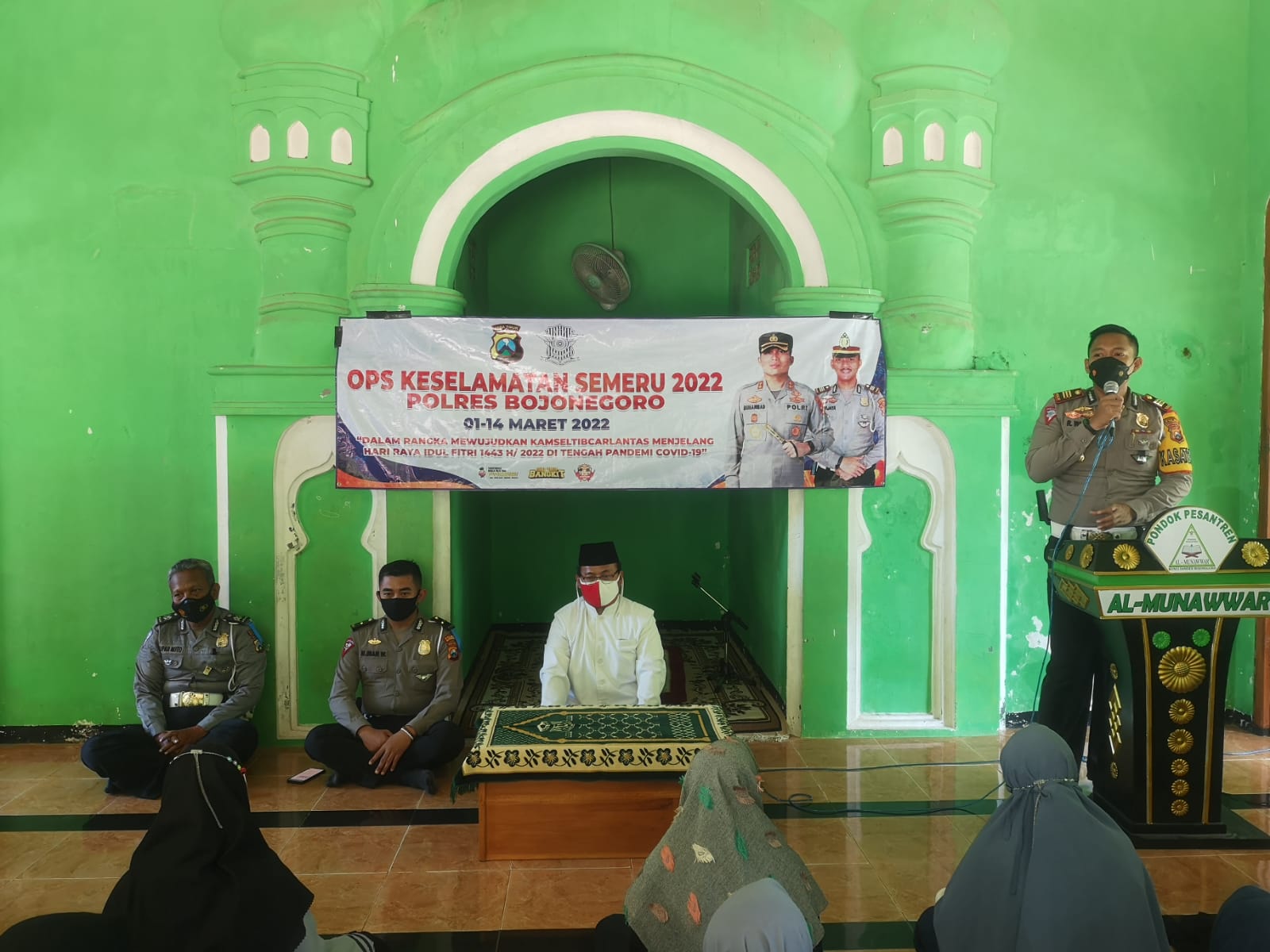 Kunjungi Ponpes Al Munawwar, Satlantas Berikan Edukasi Berlalulintas