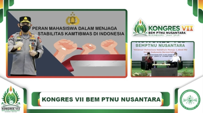 Dirintelkam Polda Jatim Hadiri Kongres Ke-7 BEMPTNU Se-Nusantara
