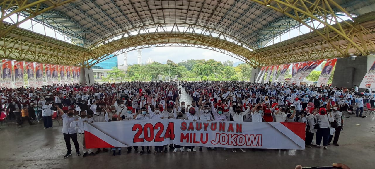 Silaturahmi, Relawan se- Bandung Raya Mendeklarasikan Sauyunan 2024 Milu Jokowi