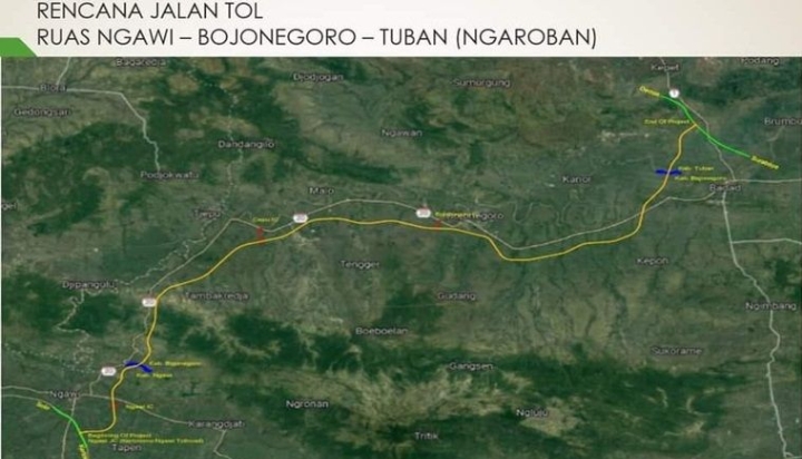 Baru Tahap Desain, Wilayah Selatan Bojonegoro Akan Dilewati Tol Ngaroban