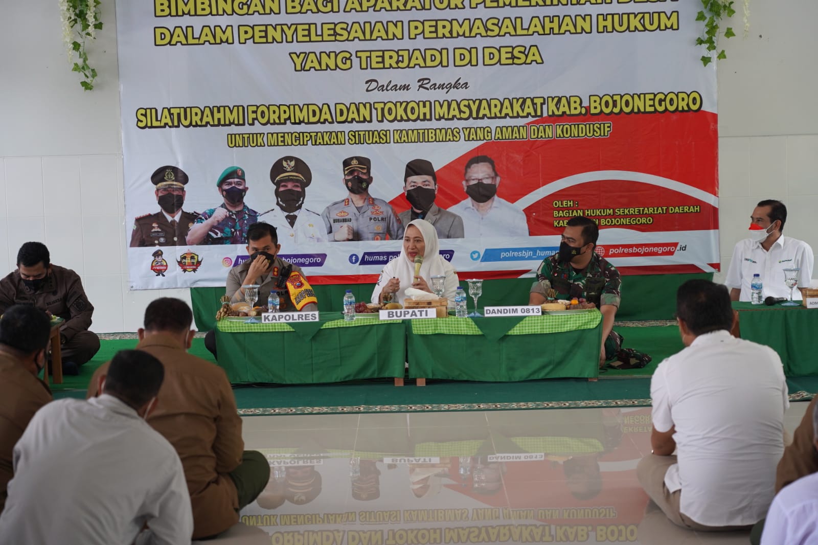 Cangkrukan Kamtibmas, Bupati Harap Pengelolaan Infrastruktur Dilakukan dengan Cermat