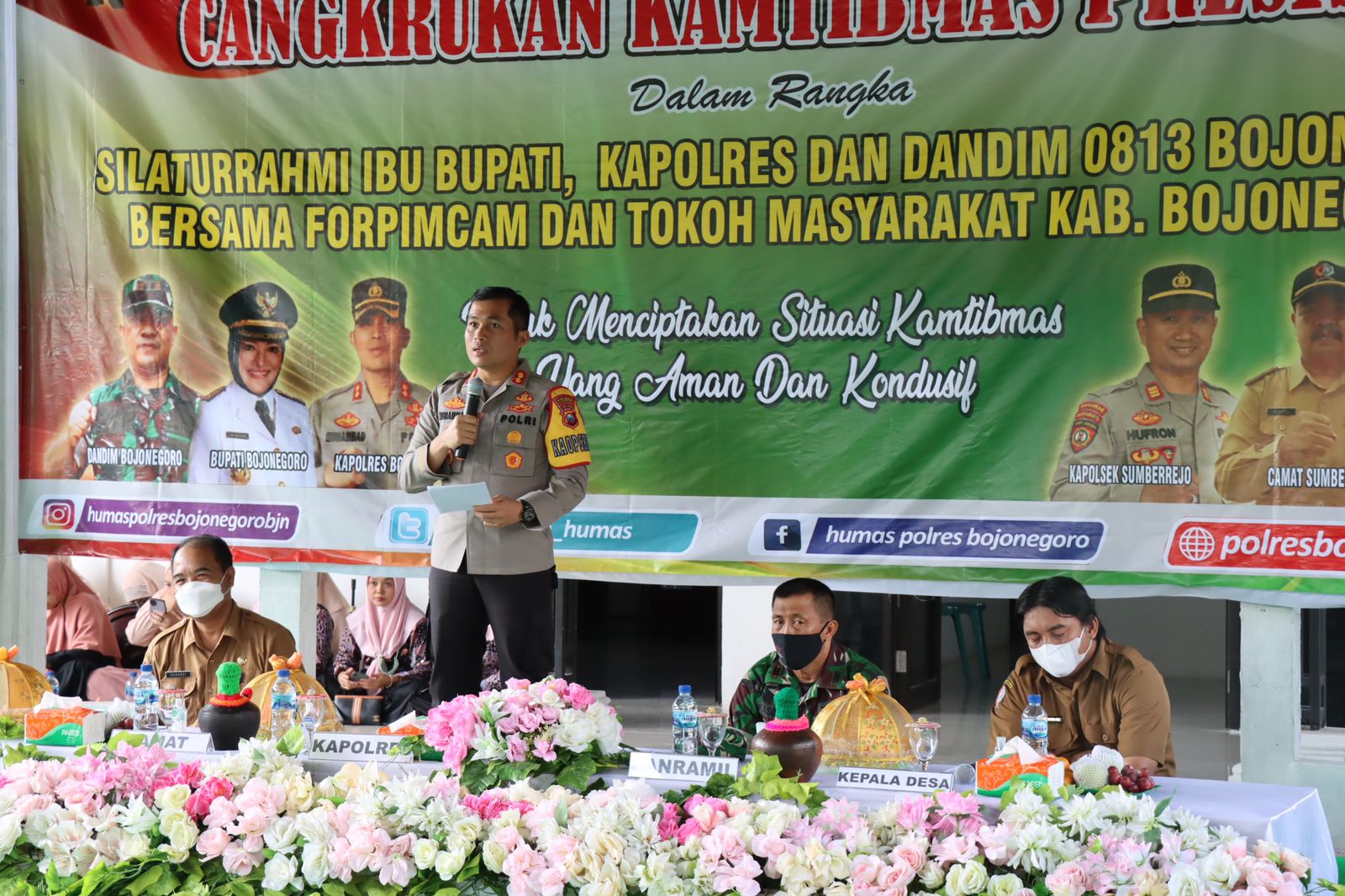 Cangkrukan Kamtibmas, Kapolres Ajak Masyarakat Tanggulangi PMK