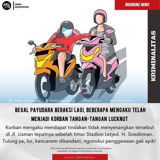 Begal Panyudara Beraksi di Seputaran Kota Bojonegoro