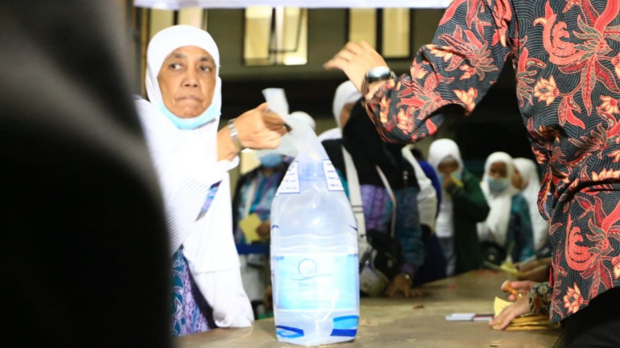 Tiba di Asrama, Kloter Pertama Jemaah Haji Dapat K3JH dan Air Zamzam