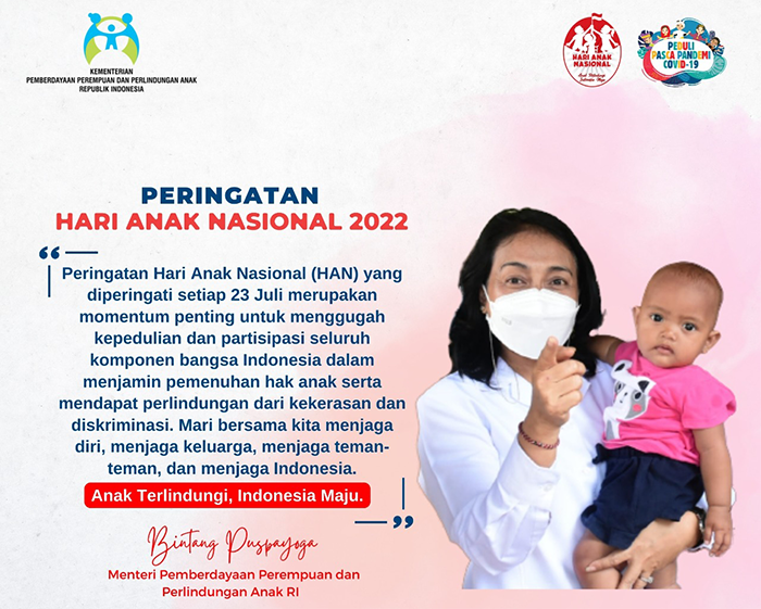 Hari Anak Nasional, Menteri PPPA Tekankan Perlindungan Dan Hak Anak