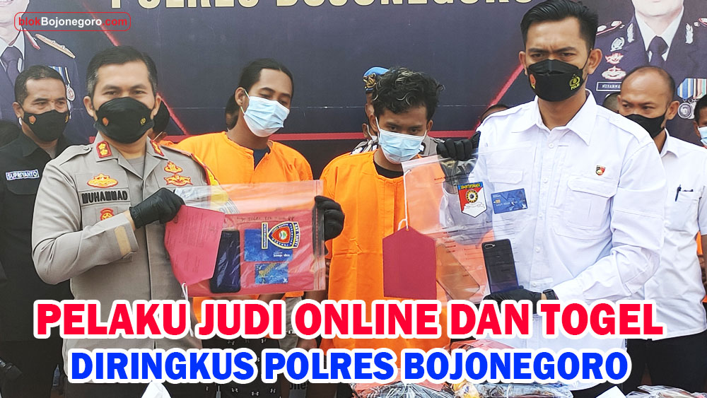 Pelaku Judi Online dan Togel Diringkus Polres Bojonegoro