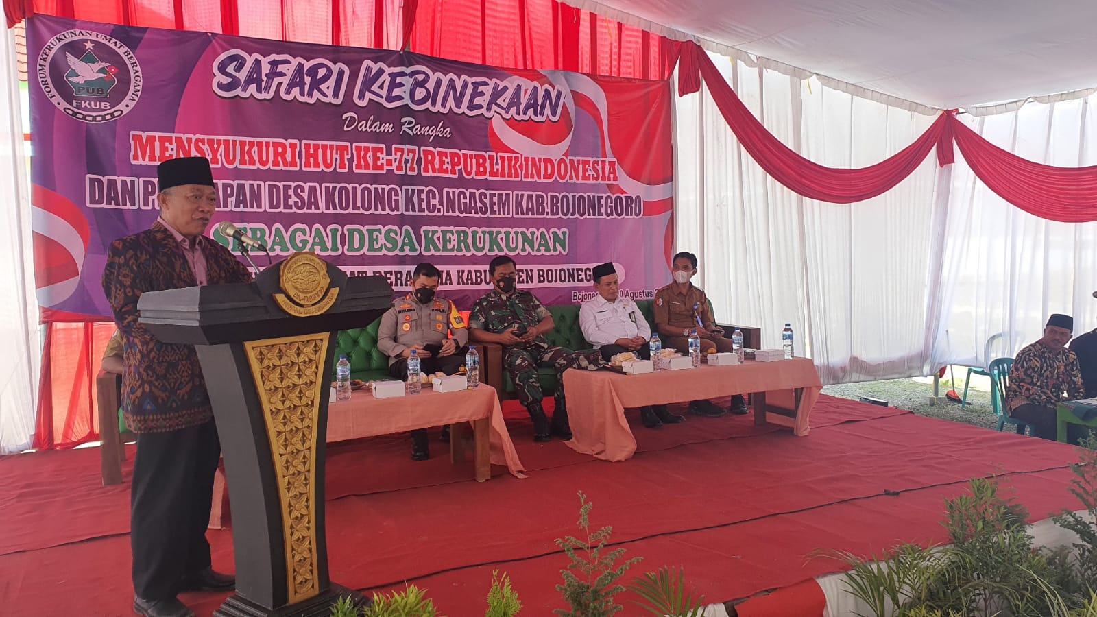 FKUB Resmikan Desa Kolong Menjadi Desa Kerukunan