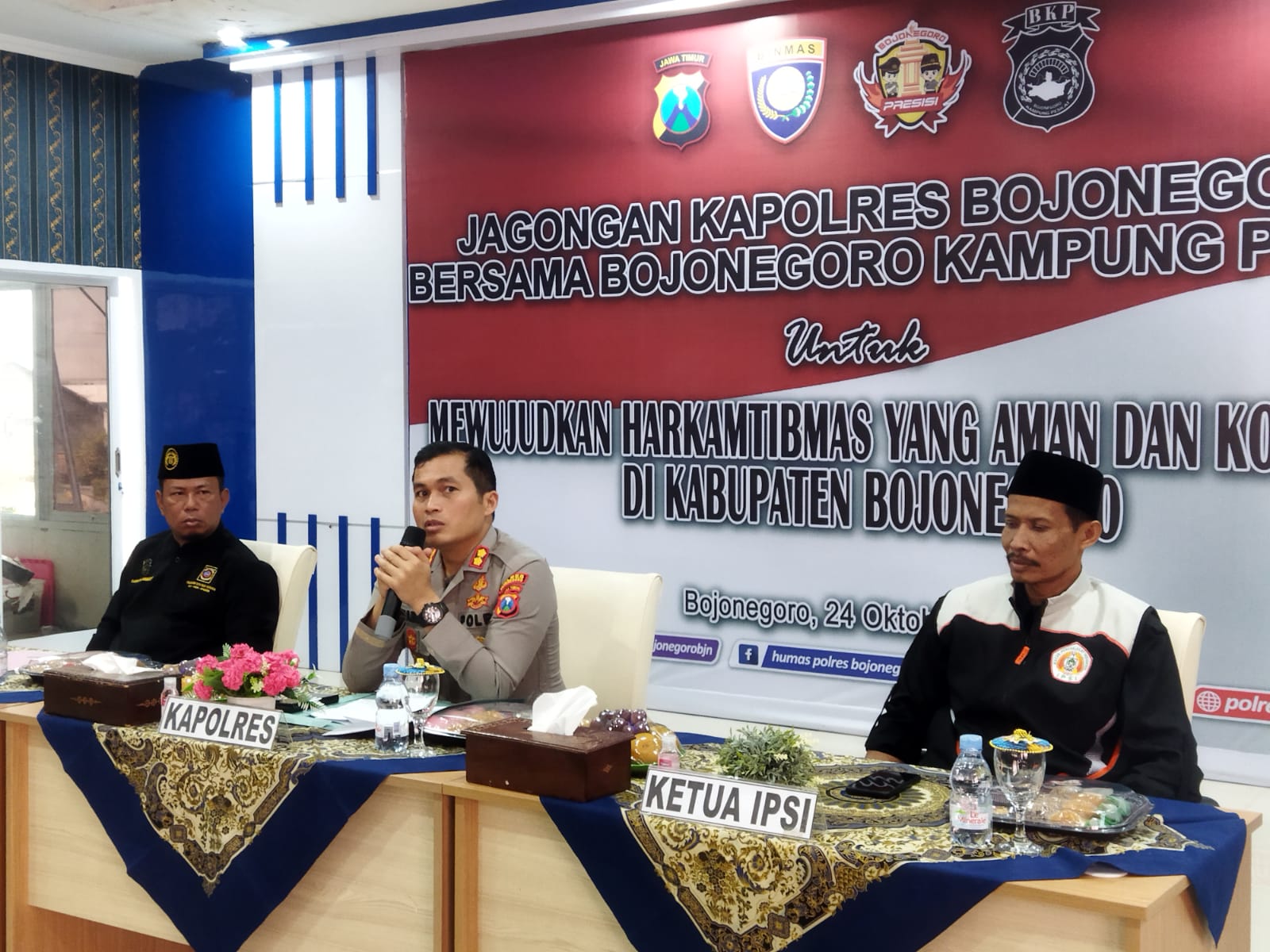 Jagongan Kamtibmas, Kapolres dan BKP Komitmen Jaga Kondusifitas Saat Pilkades