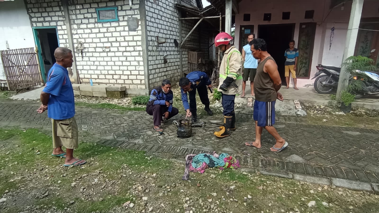 Ledakan Tabung Gas Elpiji di Balen, 1 Orang Terkena Luka Bakar Ringan