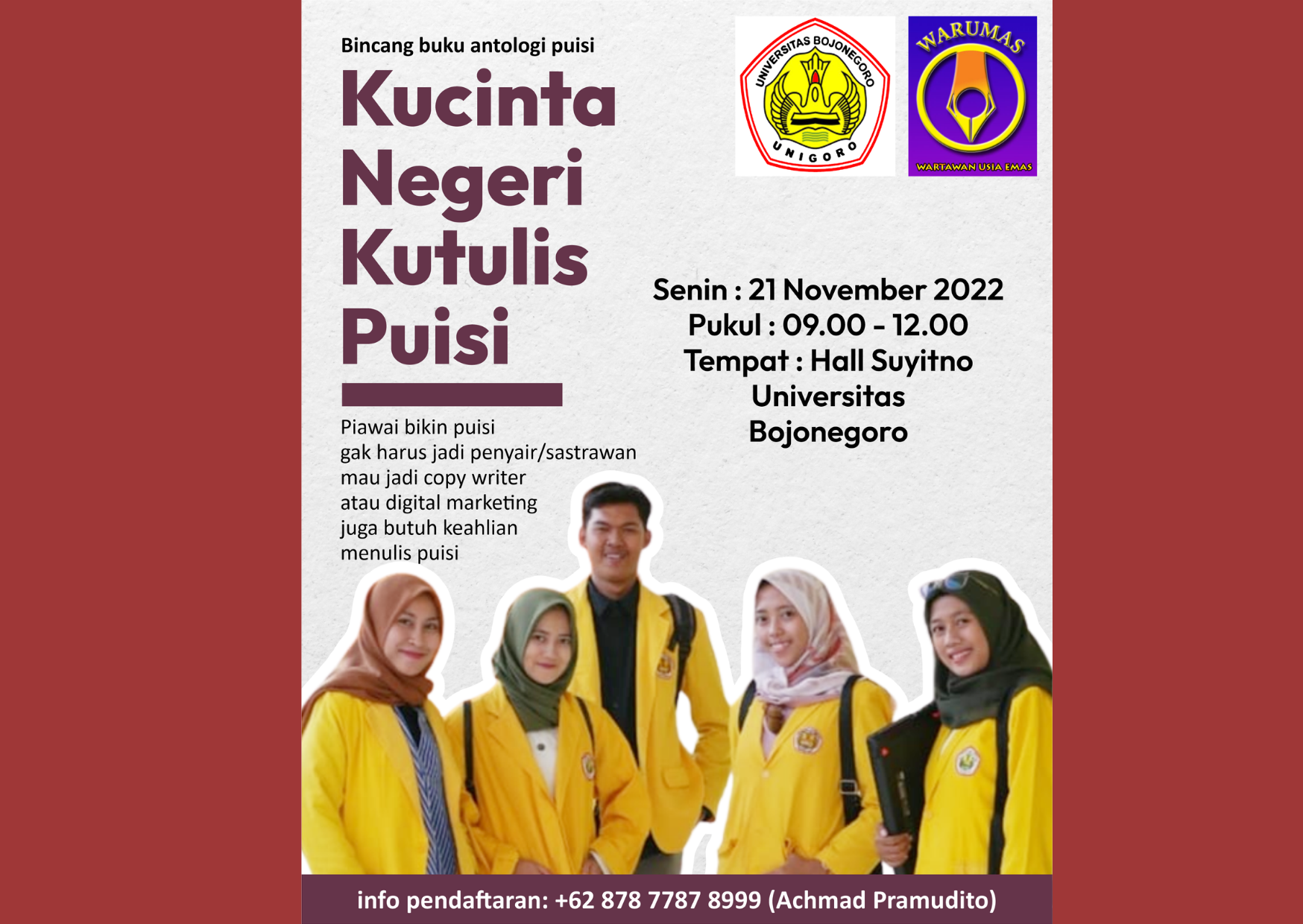 Warumas Gelar Bincang Antologi Buku 