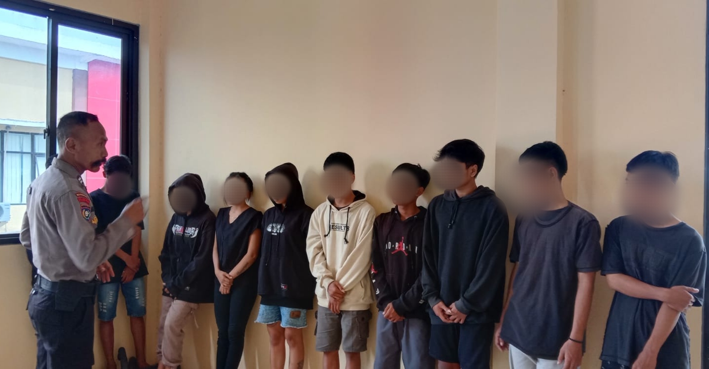 9 Pelajar SMA Pesta Miras di Kosan Diciduk Polisi