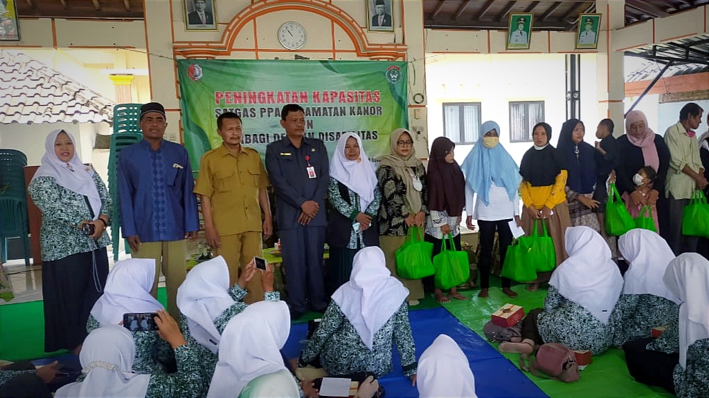 Satgas PPA Kanor Gelar Peningkatan Kapasitas dan Berikan Bansos Kepada Disabilitas
