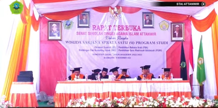 Berlangsung Khidmat, STAI Attanwir Gelar Wisuda 145 Mahasiswa