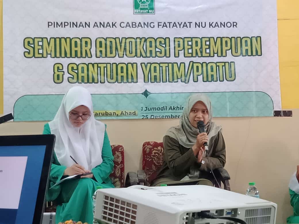 Gandeng Dosen UNUGIRI, Fatayat Kanor Gelar Advokasi Perempuan Lewat Seminar KDRT