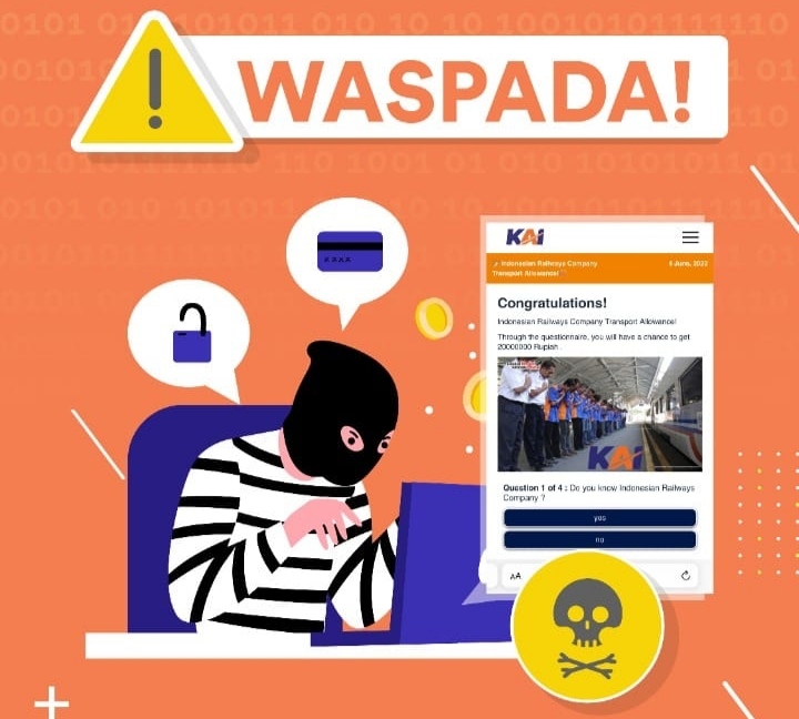 Waspada Penipuan Tiket KAI Berkedok Promosi, Ini Linknya