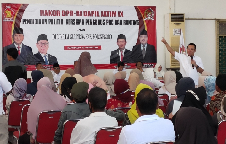 Menangkan Prabowo, Wihadi Perkuat Pengurus Partai Tingkat Bawah