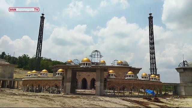 Masjid Megah di Perbatasan Bojonegoro Ngawi Sudah Dibangun