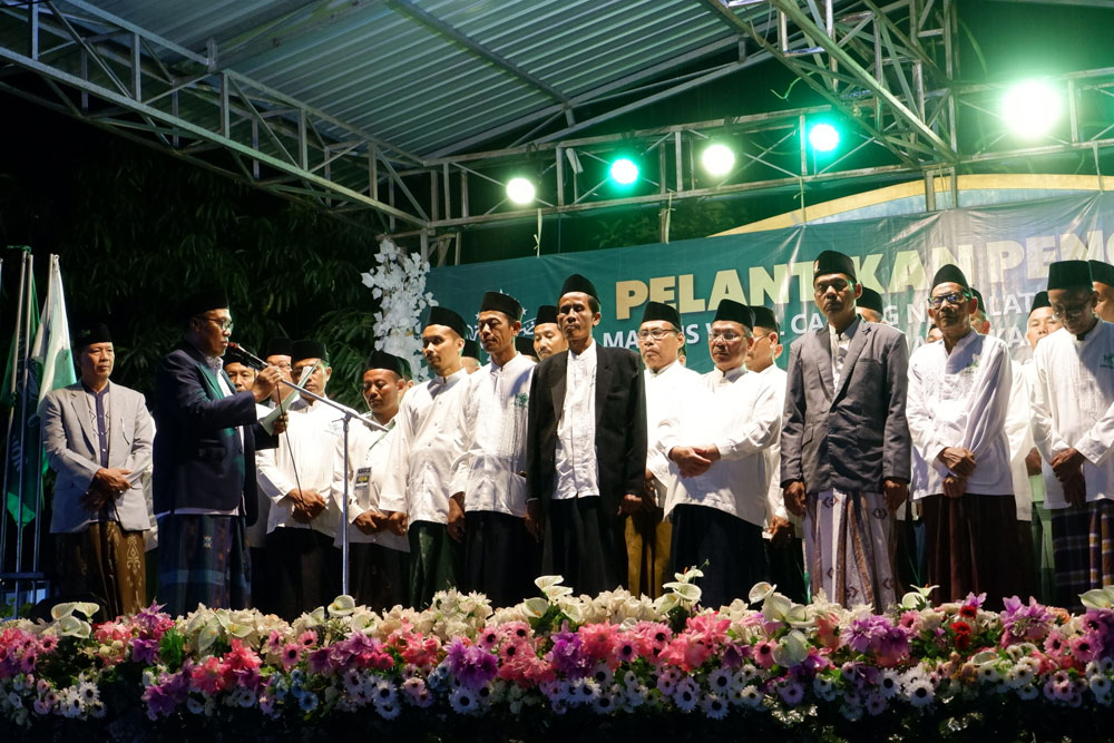 Pengurus MWC NU Kanor Resmi Dilantik