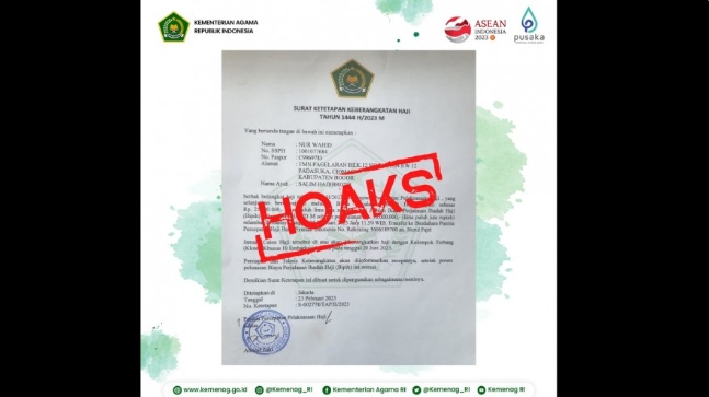 Beredar Surat Percepatan Pelaksanaan Haji, Kemenag: Hoaks!