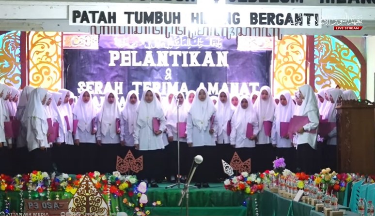 Reorganisasi dan Serah Terima Amanah, OSA Putri Resmi Dilantik