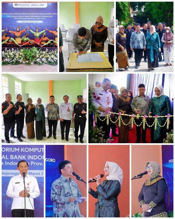 Bersama BI Jatim, Anggota DPR RI Komisi XI Resmikan Bantuan Laboratorium Komputer